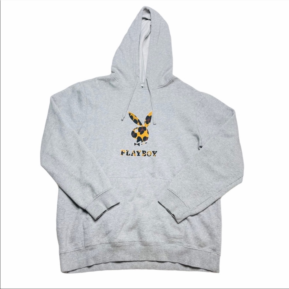 Playboy Hoodie With an animal Print Logo on the front. - Picture 1 of 6